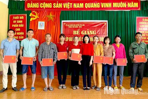 Yên Sơn tổ chức 47 lớp học nghề cho lao động nông thôn